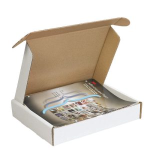 Hộp carton nắp gài 3 lớp Trắng Nâu