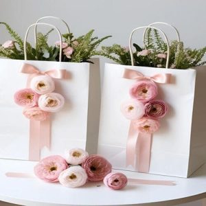 Túi giấy kraft trắng M04