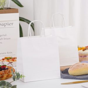 Túi giấy kraft trắng M07 1