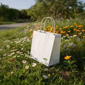 Túi giấy kraft trắng M08 2