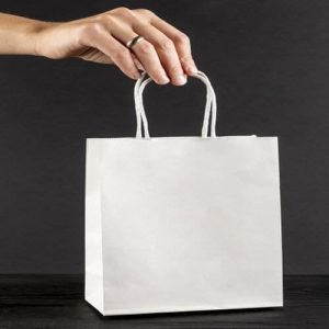 Túi giấy kraft trắng M09 1